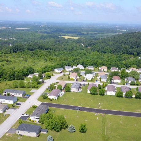 Eagle View MHC Aerial Homes Landscape
